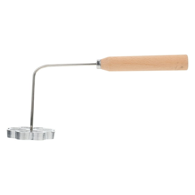 GOOHOCHY Molde portátil para gofres fritos de 7,5 cm, para cocina, color plateado