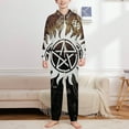 thumbnail image 2 of Supernatural Hooded Union Suit Pajama Onesie Blanket Sleeper, 2 of 7