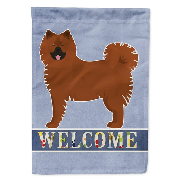 Carolines Treasures CK3646CHF Eurasier or Eurasian dog Welcome Flag Canvas House Size  Large multicolor