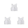 thumbnail image 2 of Sonducket Tank Top Chaleco Camisa Pecho Trans Elástico Deportes Ropa Interior Vendaje Reforzado Corsé Corto Transpirable Mujer Blanco XL Type1 NO1, 2 of 6