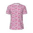 thumbnail image 6 of Rocae Cute Watermelon Flamingo for Men's Mesh Quick-Dry Short Sleeve Workout T-Shirt,Mens Crew Neck Tee Lightweight Soft Classic T Shirts Large, 6 of 9