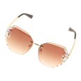 thumbnail image 1 of Fashion Vintage Oversized Sunglasses Women Gradient Eyewear Glasses sunglasses 2021 square Brown, 1 of 9