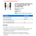 thumbnail image 2 of Front Strut Assembly and Sway Bar Link Kit - Compatible with 2006 - 2009 Volkswagen Rabbit 2007 2008, 2 of 2