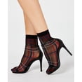 thumbnail image 1 of INC International Concepts Chaussettes à Carreaux Transparentes pour Femmes, Noir, 9-11, 1 of 4