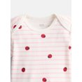 thumbnail image 2 of Wonder Nation Baby Girls Lap Bodysuit with Short Sleeves, Sizes 0M-24M, 2 of 3