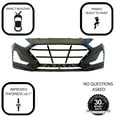 thumbnail image 3 of DCP Front Bumper Cover for 2018 2019 Hyundai Sonata Non-Turbo 18-19 Primed CAPA, 3 of 7