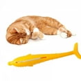 thumbnail image 2 of Cat Fish Shape Toothbrush Catnip Pet Dental Grooming Washing Tooth Brush Silicone Molar Stick Teeth Cleaning Toy for Cats Dropsh Yellow, 2 of 5