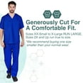 thumbnail image 5 of Natural Uniforms Men Scrub Set, Men Medical Uniforms 102 (Royal Blue, X-Large), 5 of 7