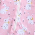 thumbnail image 4 of Emy Dola Baby-Girls Long Sleeve Zipper One Piece Swimsuit Floral Mermaid Rash Guard Swimwear UPF 50+ Infant Bathing Suit, 4 of 7