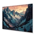 thumbnail image 2 of Designart "Majestic Peaks of the Swiss Alps II" Landscape Mountains Metal Wall Art Prints, 2 of 5