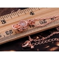 thumbnail image 3 of Rose Gold Tone Shine Clear Crystal Rhinestones Skull Head Gothic Necklace, 3 of 4