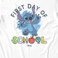 thumbnail image 3 of Disney Lilo & Stitch Women's First Day Of School Supply Letters T-Shirt (White, S-XXL), 3 of 4