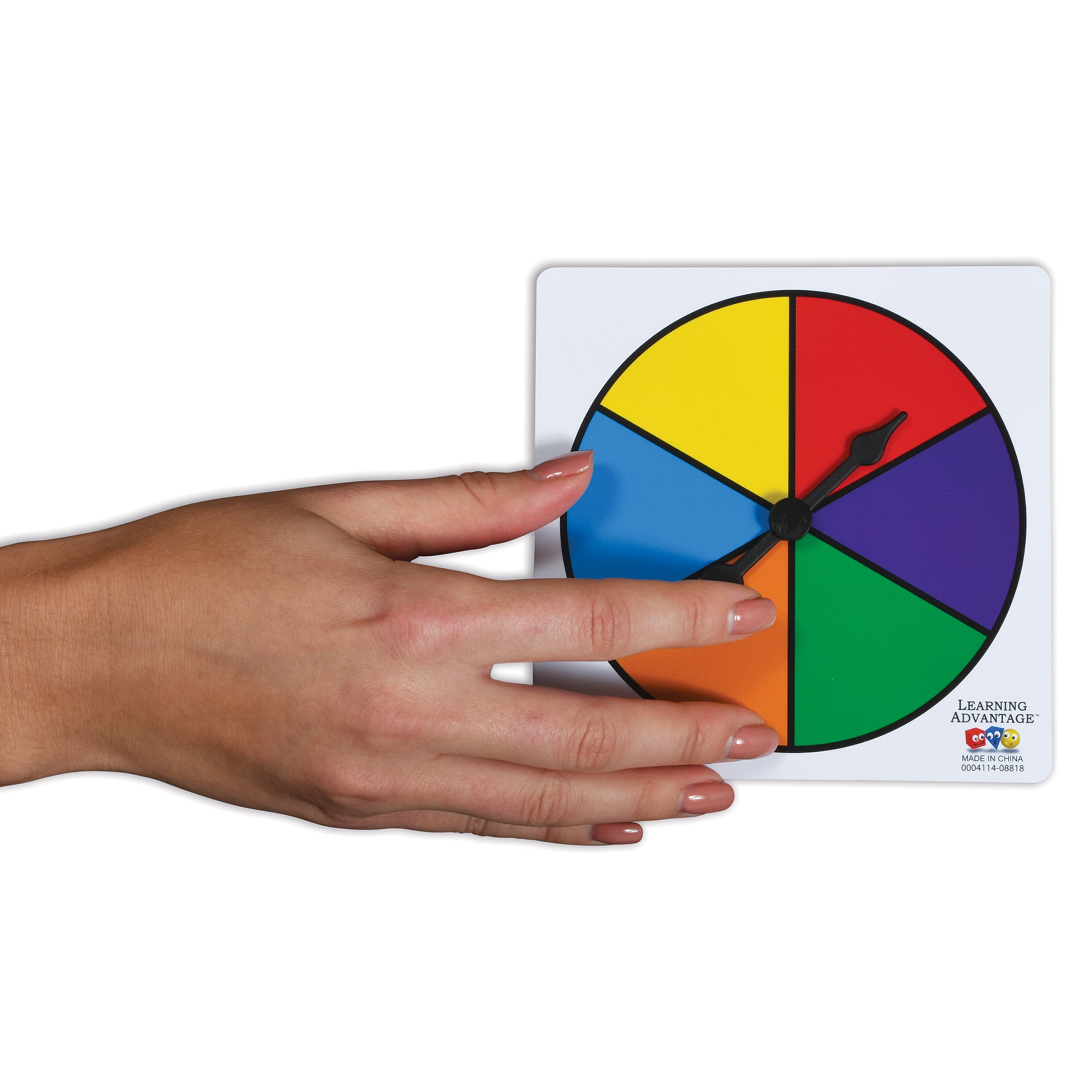 Pack of 5 Learning Advantage 7354 Six-Color Spinners 