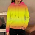 thumbnail image 4 of Abcomgle Girls' Cropped Hoodies & Sweatshirts Cute Casual Hooded Sweatshirts for Teen Girls Gradient Raglan Long Sleeve Girls Pullover Top Cropped Winter Clothes for Tween Girls with Pocket, 4 of 4