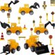 thumbnail image 1 of Construction Vehicle Digger Theme Cake Decorations Include 6 Construction Truck Excavator Cupcake Toppers And 14 Road Toy Sign Decor For Kids Boys Bir, 1 of 5