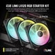 thumbnail image 2 of Ventilador Corsair iCUE LINK LX120 RGB 120 mm, paquete triple, negro, 2 of 7