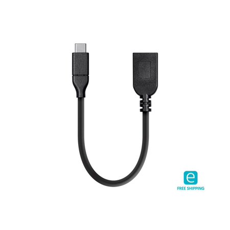 UPC: 0889028054185 | Monoprice USB C to USB A Female 3.1 Gen 1 Extension Cable – 0.5 Feet – Black | Fast Charging  5Gbps  3A  30AWG  Type C – Essentials Series