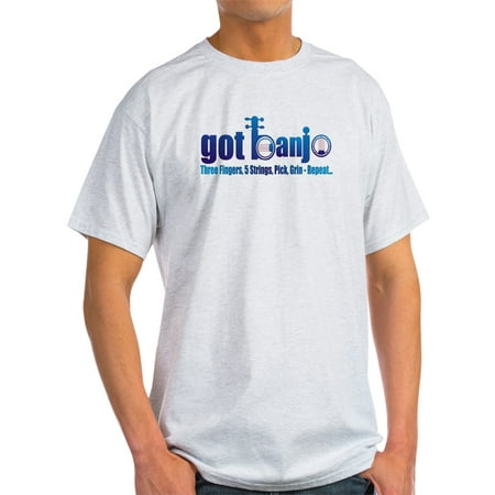 CafePress - BLUEGRASS BANJO Ash Grey T-Shirt - Light T-Shirt - CP
