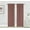 Rose, variant on Kashi Home Blackout Curtain Panel Rod Pocket, Soft Thermal Insulated Room Darkening Window Drape, 54 x 90 Inch, Tessa Single Panel (Rust)