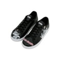 thumbnail image 4 of DOGO Black Sneakers for Women - Handmade Women's Fashion Sneakers, Vegan Leather and Unique Design, Womens Sneakers Bugs Bunny Builders Black Design, Size 7.5, 4 of 5