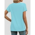 thumbnail image 3 of Womens Summer Sleeve V Neck Casual Tops Tshirts, 3 of 6