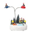 thumbnail image 4 of Christmas Village Scene Musical LED Light Rotating Ornament Snow Village Holiday gifts Kids, 4 of 9