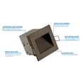 thumbnail image 3 of NICOR Lighting Modern LED Square Step Light, Black (STQ-10-120-BK), 3 of 6