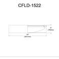 thumbnail image 2 of Dainolite CFLD-1522-2400 Plafonnier Blanc, 2 of 3