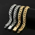 thumbnail image 3 of Extra Shiny Miami Cuban Link Chain Necklace, Width 15-18MM Mens Cuban Chain, Solid Thick Big Hip Hop Iced Out Cuban Link Chain for Men, 16-24 Inch - Gift Box Included, 3 of 9
