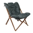 thumbnail image 3 of Zenithen Limited Butterfly Folding Chair For Dorm, Living, Bedroom - Gray, 3 of 10