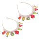 thumbnail image 4 of Fruit Headband Lightweight Mesh Lace Hairband with Sequin Pineapple Strawberry Design for Party Performance Accessories, 4 of 5