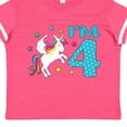 thumbnail image 4 of Inktastic I'm Four Unicorn 4th Birthday Boys or Girls Toddler T-Shirt, 4 of 5