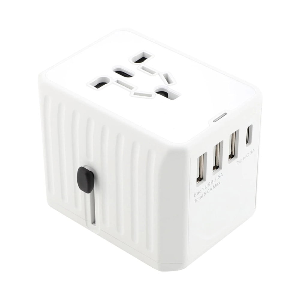 1 Typc-C Worldwide Wall Charger Adapter Compatible with US EU UK AU Plug Smart Phone Charger Gamogo Universal Travel Adapter Auto Resetting Fuse Baby Safe Design 6A 3 USB 1 Typc-C Worldwide Wall Charger Adapter Compatible with US EU UK AU Plug Smart Phone Charger Gamogo Universal Travel Adapter Auto Resetting Fuse Baby Safe Design 6A 3 USB