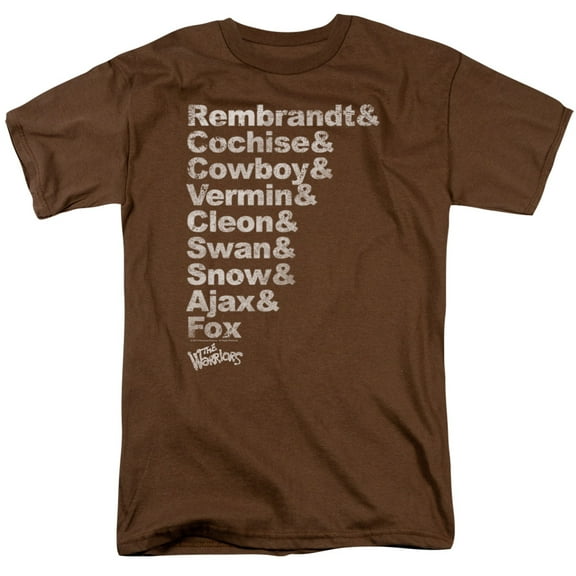 Warriors Roster Adult 18/1 T-Shirt Coffee