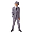 thumbnail image 1 of SUITMEISTER Boys Gangster Suit - 1920's Gangster Halloween Slim Fit - Grey, 1 of 4
