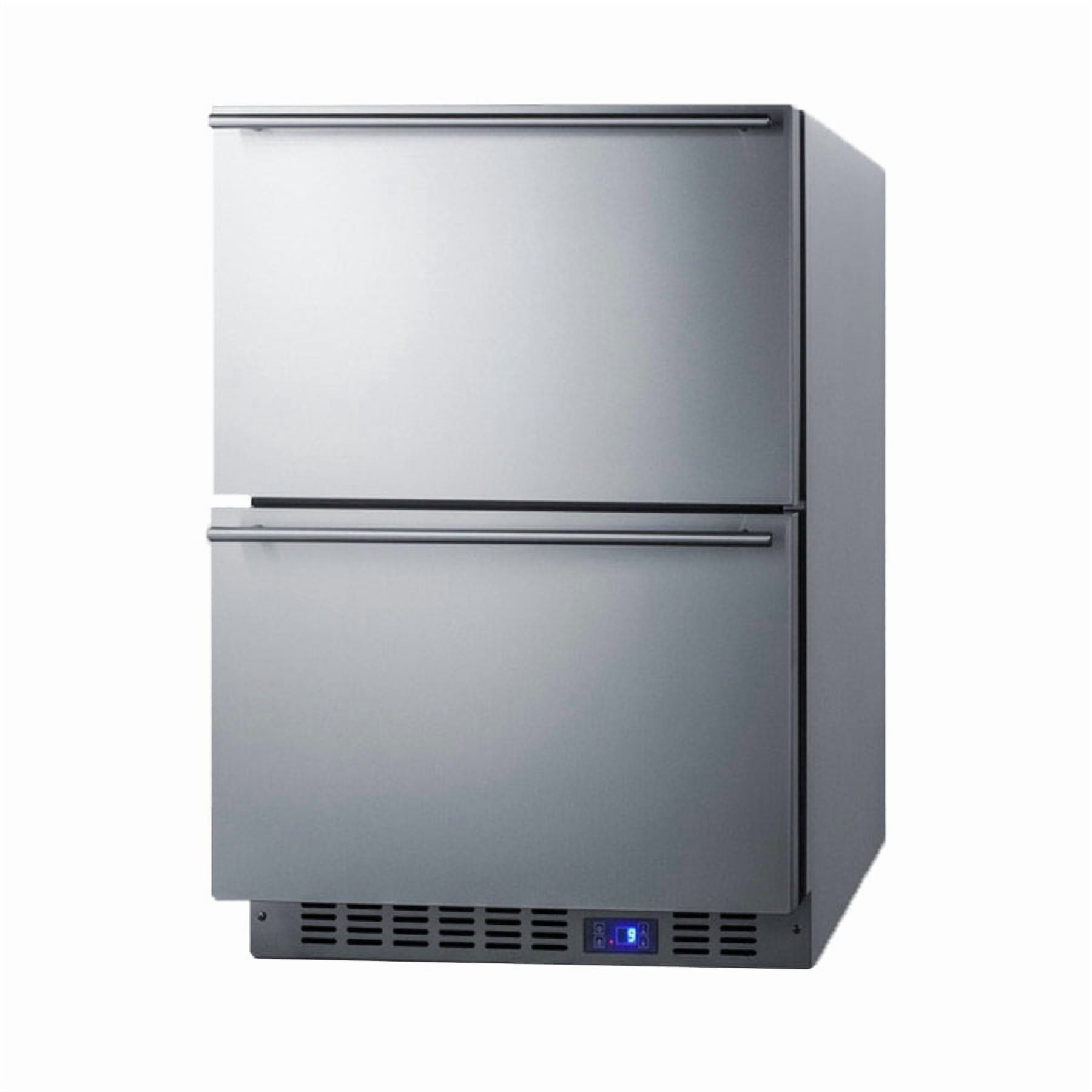 Summit 24-Inch 3.54 Cu. Ft. Double Drawer Compact Freezer