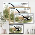 thumbnail image 4 of Vintage Countryside Birds In Lake 20 in x 12 in Framed Painting Canvas Art Print, by Designart, 4 of 5