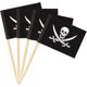 thumbnail image 1 of 200 Pieces Pirate Cocktail Toothpicks Flags Cake Toppers for Food, Appetizer, Cocktail, For Halloween Themed Birthday Party Cake Decorations, Cupcake, 1 of 3