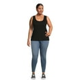 thumbnail image 4 of Terra & Sky Women's Plus Size Scoop Neck Ribbed Tank Top, 4 of 5