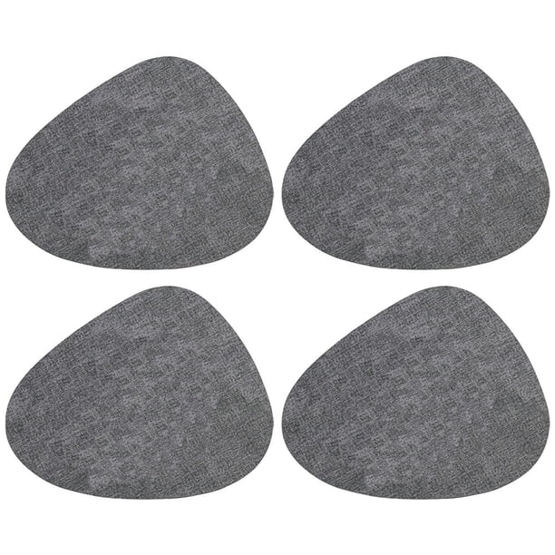 Set de cuatro posavasos redondos de 17,7 pulgadas antideslizantes para mesas de cena lavables.
