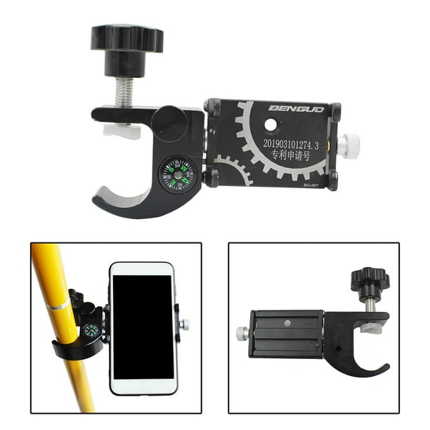 Cuna de soporte para teléfono celular profesional ajustable para topografía y mapeo A Cola Soporte para teléfono