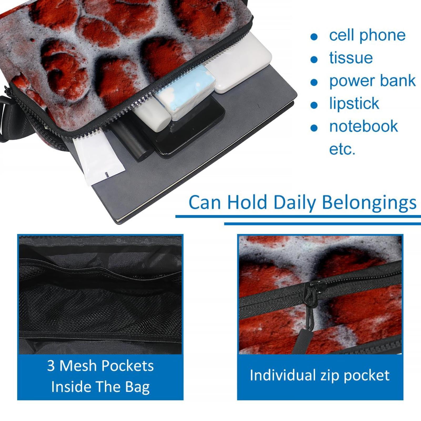 Paw prints Lightweight Adjustable Running Belt Bag Fanny Pack Waist Pack with Extension Strap Unisex