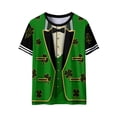 thumbnail image 7 of Ounisa Funny World Women's Holiday Tuxedo T-Shirts Graphic Short Sleeve Novelty Party Costume Top, 7 of 7