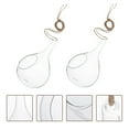 thumbnail image 3 of Miangastore 2pcs Hanging Hydroponic Vases Hanging Glass Terrarium Flowerpot Plant Bottle, 3 of 8