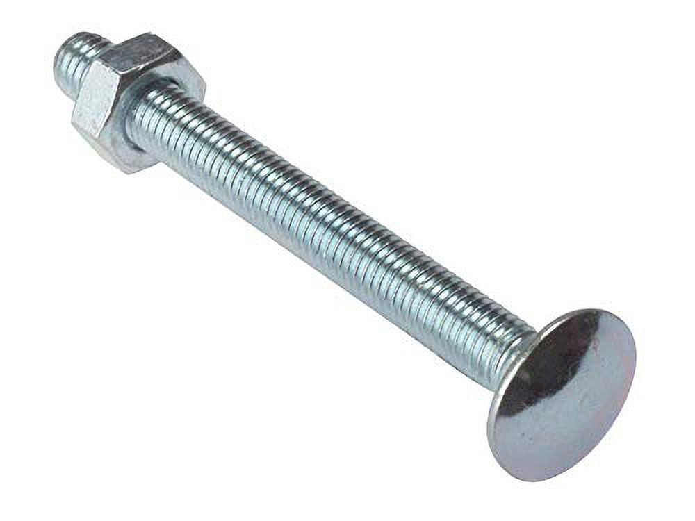 Forgefix Carriage Bolt & Nut ZP M6 x 75 Bag 10