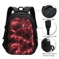 thumbnail image 3 of Fotbe Red Line Mochila con Estampado y Puerto USB para Hombre y Mujer, Mochila Antirrobo, Mochila de Viaje, Mochila Escolar, Mochila Universitaria, 3 of 7