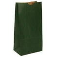 thumbnail image 2 of JAM Paper Kraft Lunch Bags, 4.1x8x2.3, Dark Green, 500/Box, Small, 2 of 2