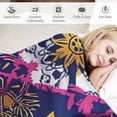 thumbnail image 3 of Orinice Vibrant Boho Tribal Soft Throw Blanket - Plush, Warm, Lightweight Flannel, Cozy for Couch, Bed, Travel - Anti-Pilling, Comfy for Bedroom, Living Room, Outdoor Adventures 50in×60in 40x50in, 3 of 6