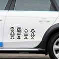 thumbnail image 2 of 20 Piece Car Sticker Family with Pet Car Lucky Stickers Stickers for Window (Black), 2 of 8