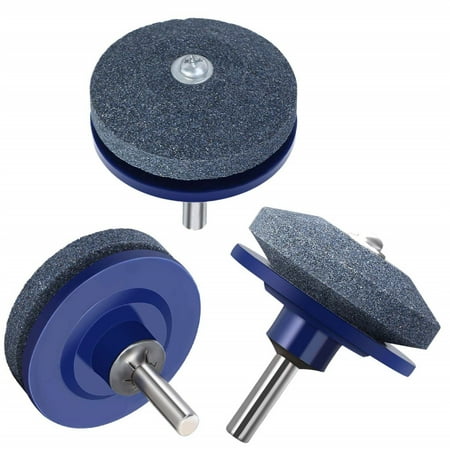 Iuhan Lawn Mower Sharpener Lawnmower Sharpener For Power Hand Drill 3Pcs